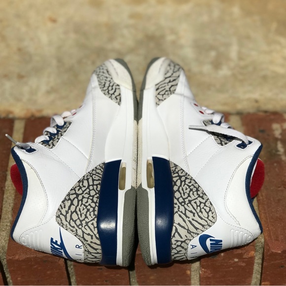 Air Jordan Retro 3 True Blue Size 5.5Y / 7 W - Picture 5 of 9